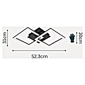 Eglo LED-Deckenleuchte PARANDAY-Z (21,5 W, L x B x H: 52,5 x 31 x 6 cm, Schwarz) | BAUHAUS