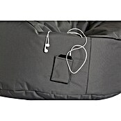 Sitzsack (95 x 90 cm, Anthrazit, 100 % Polyester/100 % Polyvinylchlorid)