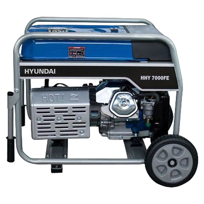 Hyundai Generador HHY7000FEK (Potencia nominal: 6,5 kW, Volumen del depósito: 25 l, Consumo: 2,8 l/h) | BAUHAUS