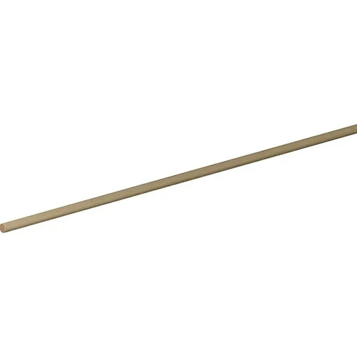 Profiles and more Rundstab - Ø x L: 6 mm x 100 cm, Buche, Strukturiert - Eine lange, runde Holzstange, die sich ideal für Bastelprojekte oder als Stiel für Werkzeuge eignet. Naturholz für vielfältige Anwendungen.