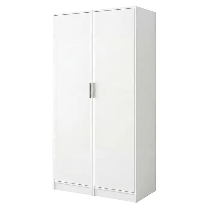 Fackelmann Holz-Mehrzweckschrank - 65,1 x 100 x 188,2 cm - Diagonale Ansicht