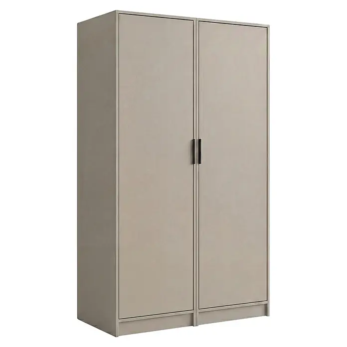 Fackelmann Holz-Mehrzweckschrank - 65,1 x 100 x 188,2 cm, Kaschmir - Diagonale Ansicht