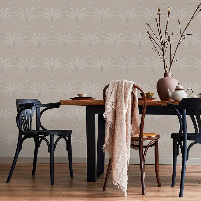 Superfresco Easy Vliestapete Vliestapete - Palmbaum - Beige, Sonstiges, 10 x 0,52 m