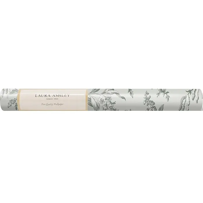 Laura Ashley Vliestapete Vliestapete Picardie - Salbeigrün, Floral, 10 x 0,52 m