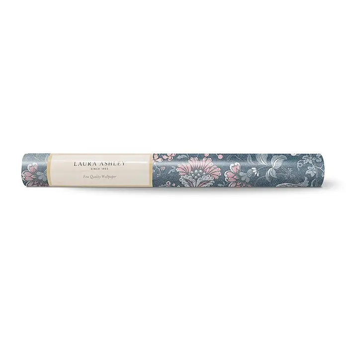 Laura Ashley Vliestapete Vliestapete Portia - Blau, Floral, 10 x 0,52 m