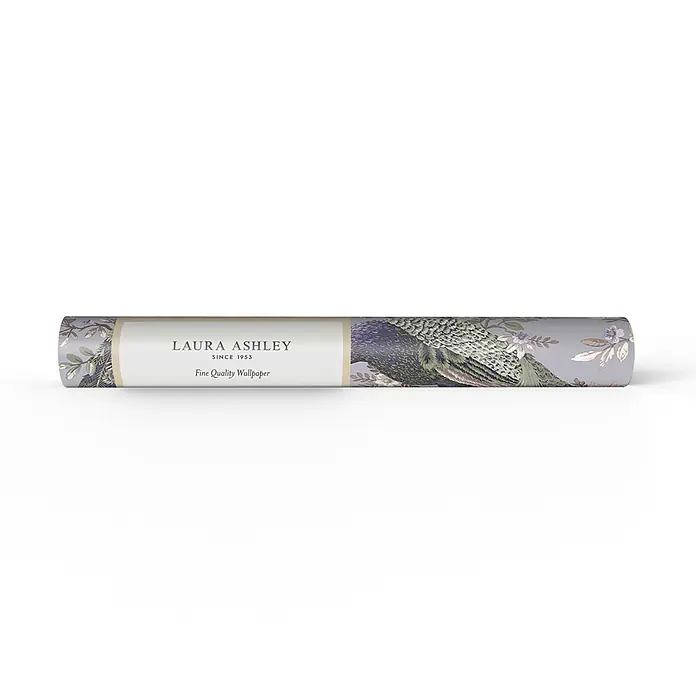 Laura Ashley Vliestapete Vliestapete Belvedere Pfau - Lila, Floral, 10 x 0,52 m