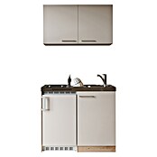 Respekta Miniküche Levin (Breite: 100 cm, Höhe: 200 cm, Kaschmir, Glaskeramikkochfeld) | BAUHAUS