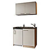 Respekta Miniküche Levin (Breite: 100 cm, Höhe: 200 cm, Kaschmir, Duo-Kochmulde) | BAUHAUS