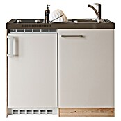 Respekta Miniküche Levin (Breite: 100 cm, Kaschmir, Glaskeramikkochfeld) | BAUHAUS
