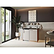 Respekta Miniküche Levin (Breite: 100 cm, Kaschmir, Duo-Kochmulde) | BAUHAUS