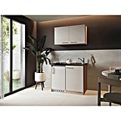 Respekta Miniküche Levin (Breite: 100 cm, Höhe: 200 cm, Kaschmir, Glaskeramikkochfeld) | BAUHAUS