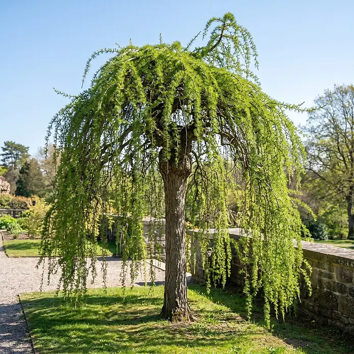 Piardino Japanische Lärche Stiff Weeper - Larix kaempferi, Aktuelle Wuchshöhe: 200 cm, Stammhöhe: 150 cm - Stimmungsaufnahme