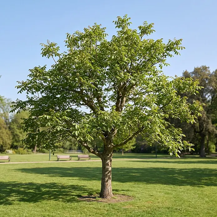 Piardino Walnussbaum Buccaneer - Juglans regia, Aktuelle Wuchshöhe: 200 cm - Stimmungsaufnahme