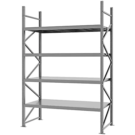 Weitspannregal Schraubsystem MAGNUS PRO Grundregal 300x200x80 Verzinkt