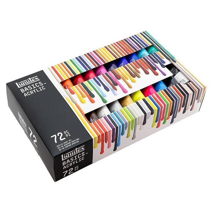 Liquitex Basics Acrylfarben-Set (Farbig sortiert, 72 Stk. x 22 ml, Tube) | BAUHAUS