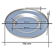 Limarija Sebastijan Krožnik  (Jeklo, Premer: 735 mm) | 8315 - Grill-Zubehör Marke | ICGB - Grillzubehör | ICG - Grillgeräte / Grillzubehör | IC - Freizeit im Garten | I - Stadtgarten | BAUHAUS