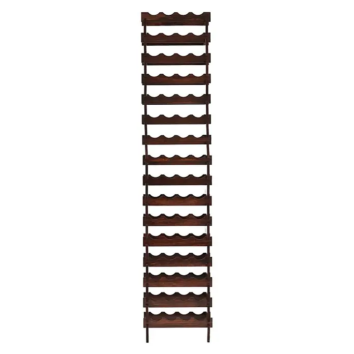 Proregal Flaschenregal Weinregal NAVARRA aus Holz 64 Flaschen auf 16 Ebenen Braun geölt - L x B x H: 28 x 46 x 219 cm, Holz, Anzahl Böden: 1 Stk.