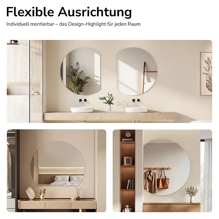 Emke Wandspiegel M39 - 90 x 73 cm