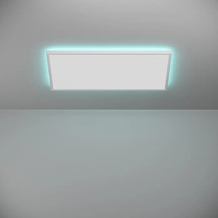 Eglo LED-Deckenleuchte Rovito-Z - 17,2 W, L x B x H: 57 x 30 x 3 cm, Weiß, RGBW - Stimmungsaufnahme