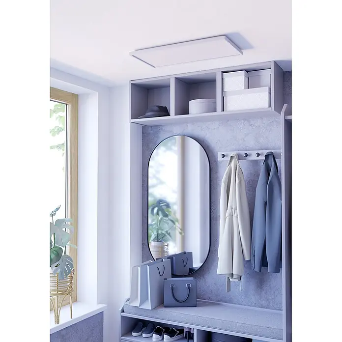 Eglo LED-Deckenleuchte Rovito-Z - 17,2 W, L x B x H: 57 x 30 x 3 cm, Weiß, RGBW - Stimmungsaufnahme