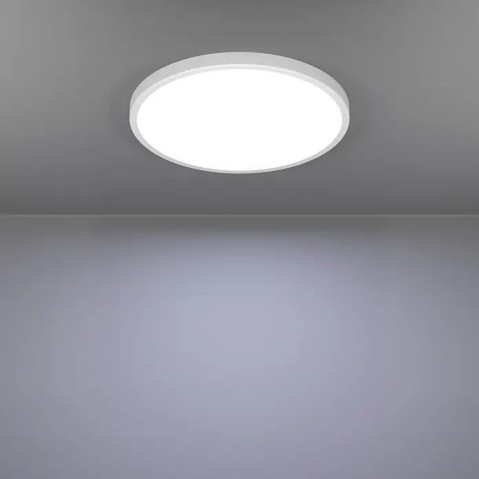 Eglo LED-Deckenleuchte rund Fueva 6 - 17,5 W, Ø x H: 39 x 2,5 cm, Weiß, RGBW - Stimmungsaufnahme