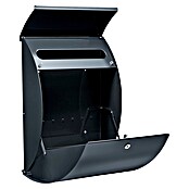 Burg-Wächter Wandbriefkasten Riviera 835 (L x B x H: 13 cm x 33,5 cm x 460 mm, Anthrazit, Stahl, Öffnungsstopp) | BAUHAUS
