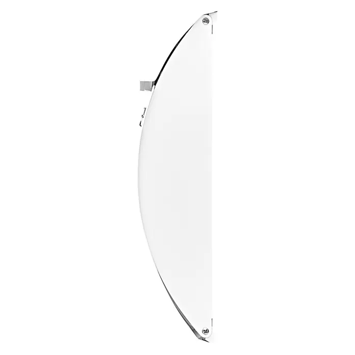 Burg-Wächter Wandbriefkasten Capri 813 W - L x B x H: 8 x 21,5 x 30,4 cm, Anthrazit, Stahl - Weißes, gebogenes Visier oder Schutzschild mit Metallbefestigungen und Torx-Schrauben.