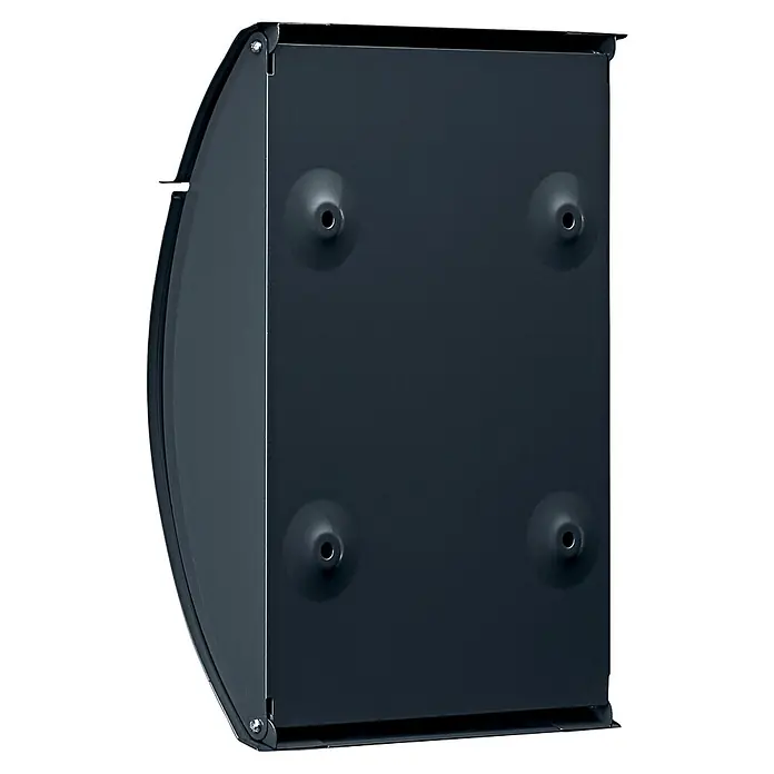 Burg-Wächter Wandbriefkasten Capri 813 Ant - L x B x H: 8 x 21,5 x 30,4 cm, Anthrazit, Stahl - Dunkelgrauer Metallbriefkasten mit gewölbter Front und vier Montagepunkten auf der Rückseite.