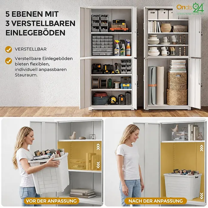Ondis24 Aktenschrank - B x T x H: 40 x 40 x 180 cm