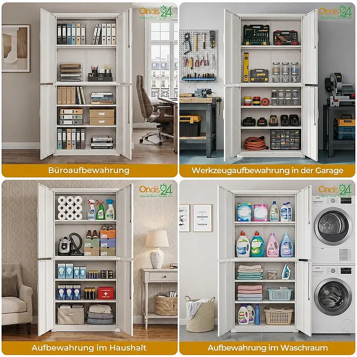 Ondis24 Aktenschrank - B x T x H: 40 x 40 x 180 cm