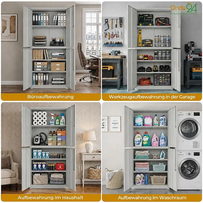 Ondis24 Aktenschrank - B x T x H: 40 x 40 x 180 cm