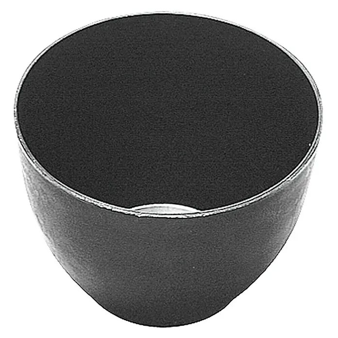 swingcolor Gipsbecher - Durchmesser: 12 cm, Höhe: 9,3 cm - Schwarzer, runder Behälter mit matter Oberfläche und silberfarbenem Rand. Ideal für Büro oder Zuhause.