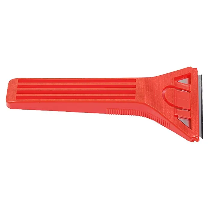 swingcolor Glasschaber - Klingenschutz, Länge: 14 cm - Roter Schaber mit Klinge zum Reinigen von Oberflächen. Ideal für den Haushalt und Werkstattbereich.