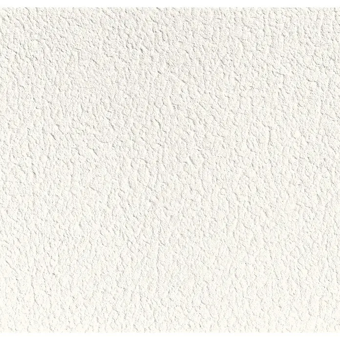 swingcolor Spezialroller für Struktur- und Raufaser Effekt - Breite: 18 cm - Nahaufnahme einer Wand mit einer groben, weißen Putzstruktur, die ein rustikales und texturiertes Erscheinungsbild bietet.