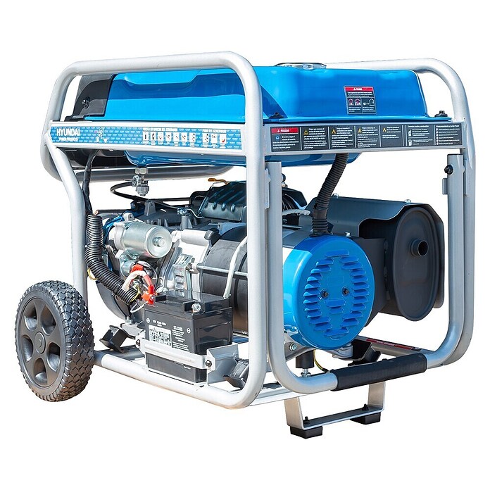 Hyundai Generador HHY7000FEK (Potencia nominal: 6,5 kW, Volumen del depósito: 25 l, Consumo: 2,8 l/h) | BAUHAUS