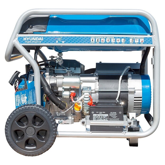 Hyundai Generador HHY7000FEK (Potencia nominal: 6,5 kW, Volumen del depósito: 25 l, Consumo: 2,8 l/h) | BAUHAUS