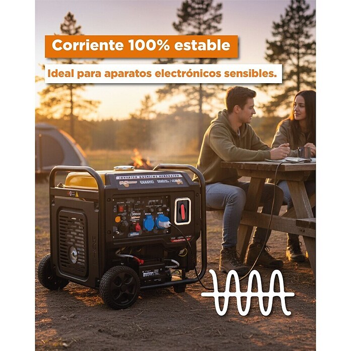 ITC Power Generador GG50XEI (Potencia nominal: 4,5 kW, Volumen del depósito: 15 l, Consumo: 1,83 l/h) | BAUHAUS