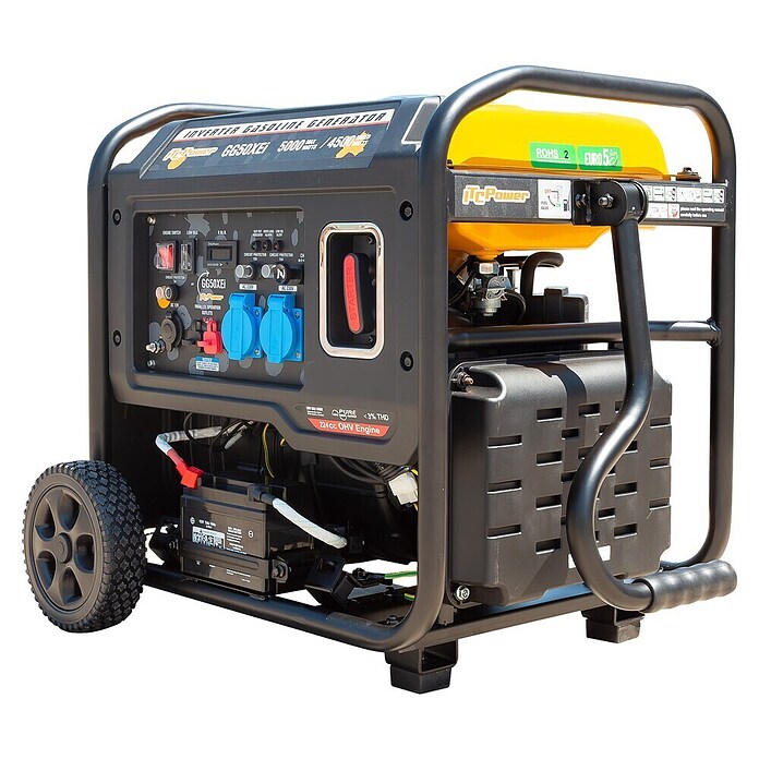 ITC Power Generador GG50XEI (Potencia nominal: 4,5 kW, Volumen del depósito: 15 l, Consumo: 1,83 l/h) | BAUHAUS