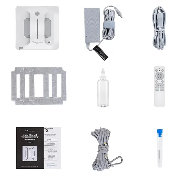EVERCROSS BOT Fensterreinigungsroboter - Wassertankvolumen Roboter: 60 ml