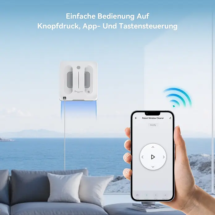 EVERCROSS BOT Fensterreinigungsroboter - Wassertankvolumen Roboter: 60 ml