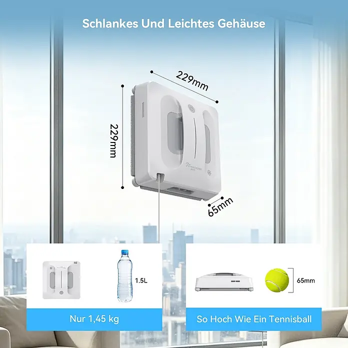 EVERCROSS BOT Fensterreinigungsroboter - Wassertankvolumen Roboter: 60 ml
