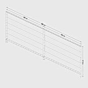 Palatino Rankhilfe (Cortenstahl, Passend für: Palatino Urban Hochbeet 3 m Länge, Höhe: 113 cm) | BAUHAUS