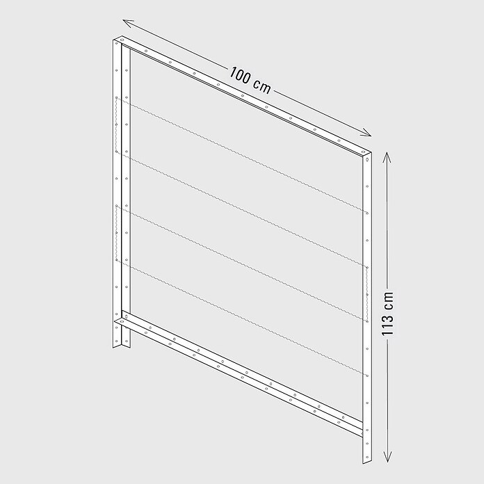 Palatino Rankhilfe (Cortenstahl, Passend für: Palatino Urban Hochbeet, Höhe: 113 cm) | BAUHAUS