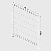Palatino Rankhilfe (Cortenstahl, Passend für: Palatino Urban Hochbeet, Höhe: 113 cm) | BAUHAUS