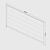 Palatino Rankhilfe (Cortenstahl, Passend für: Palatino Urban Hochbeet 2 m Länge, Höhe: 113 cm) | BAUHAUS
