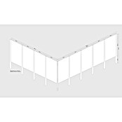 Palatino Space Vertical Zaun-Set Set Uni (917 x 180 cm, Rost) | BAUHAUS