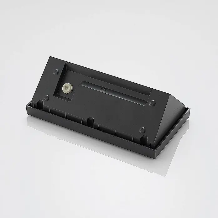 Lindby Außenwandleuchte Abby - schwarz, schwarz, IP65