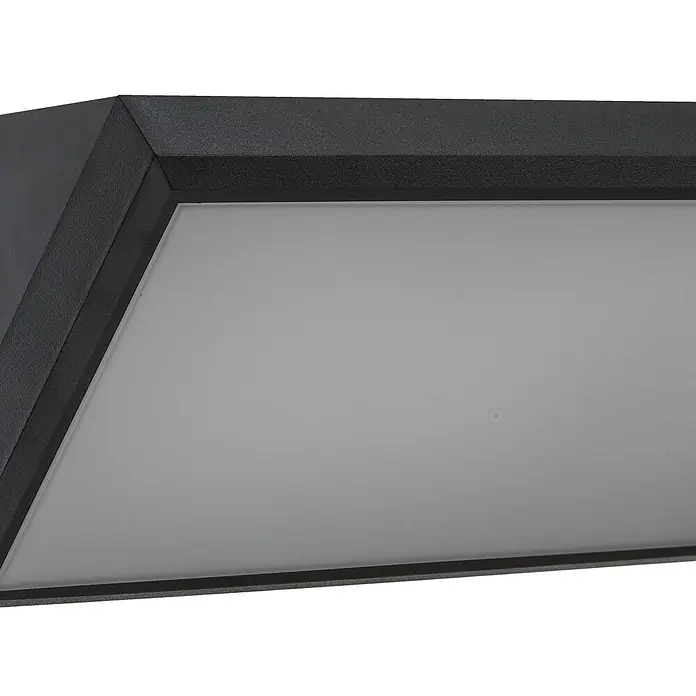 Lindby Außenwandleuchte Abby - schwarz, schwarz, IP65
