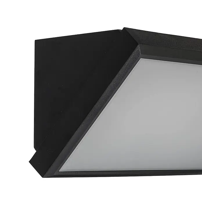 Lindby Außenwandleuchte Abby - schwarz, schwarz, IP65