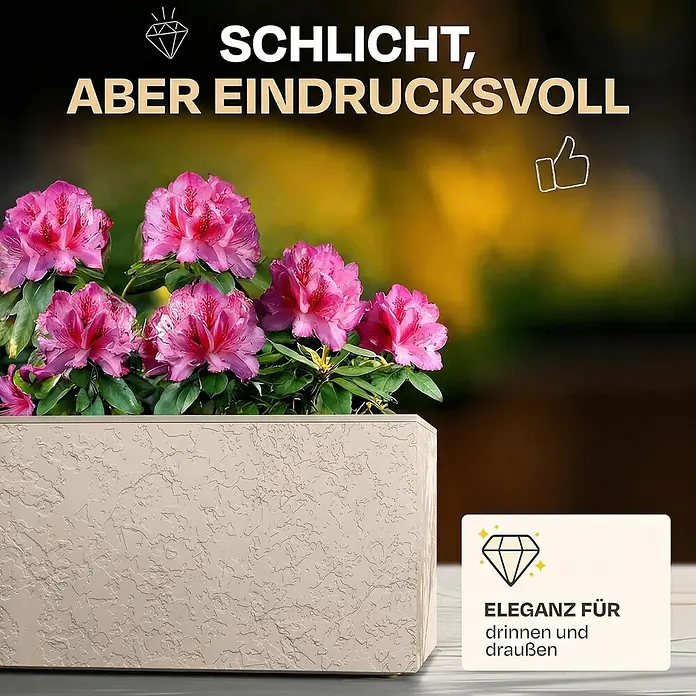 Ondis24 Pflanzkasten - 1 Stk., Kunststoff, Leinen